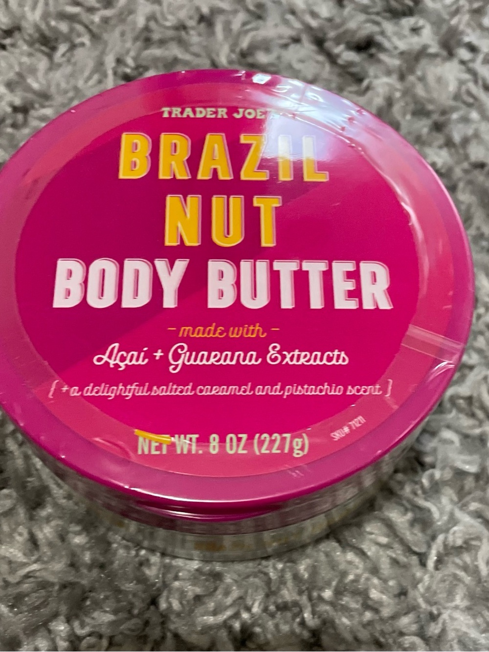 Trader Joe’s Brazil Nut Body Butter 8oz Moisturizing Cream NEW